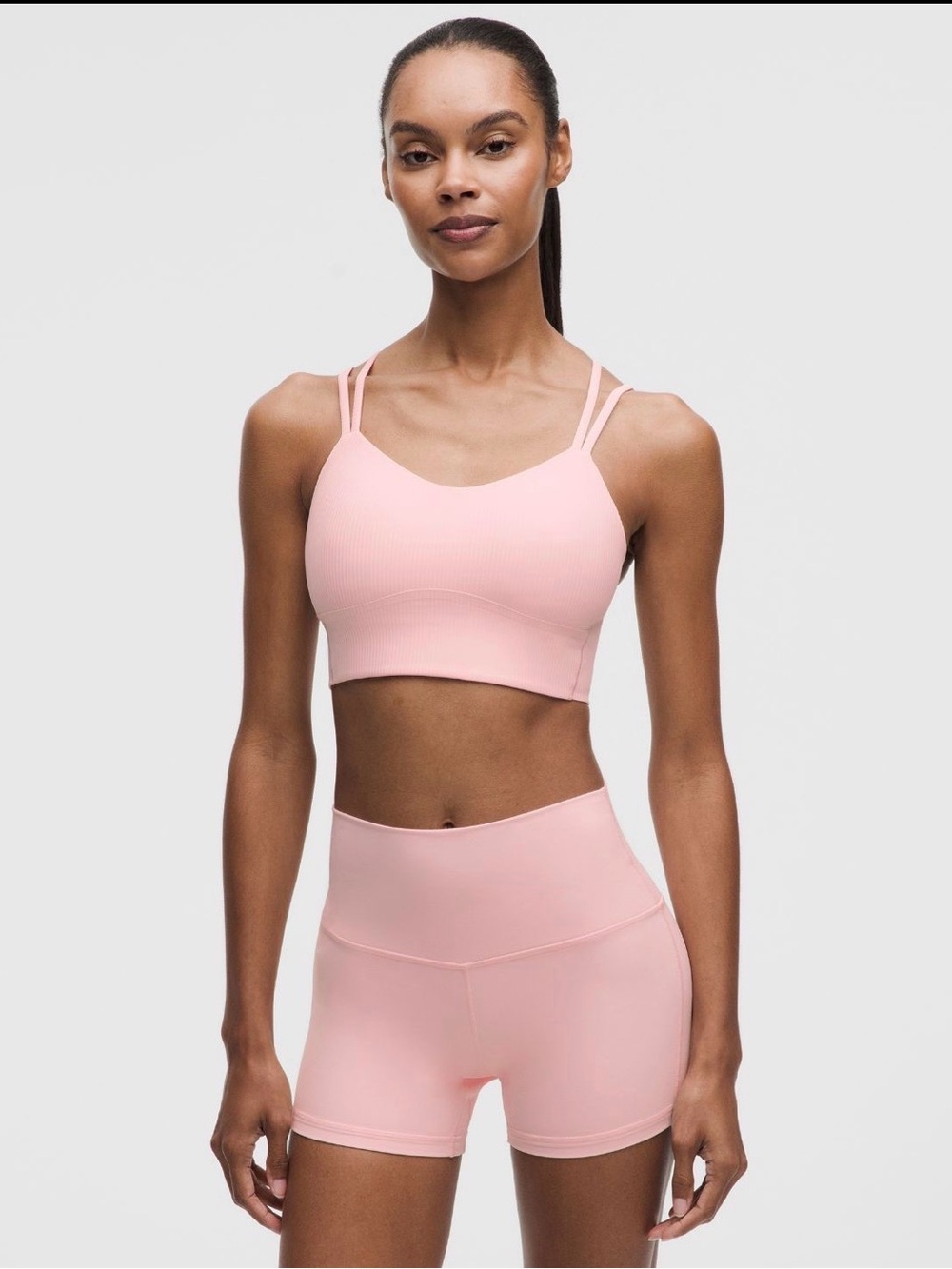 lululemon athletica like a cloud ribbed longline Sports Bra - B/C cup